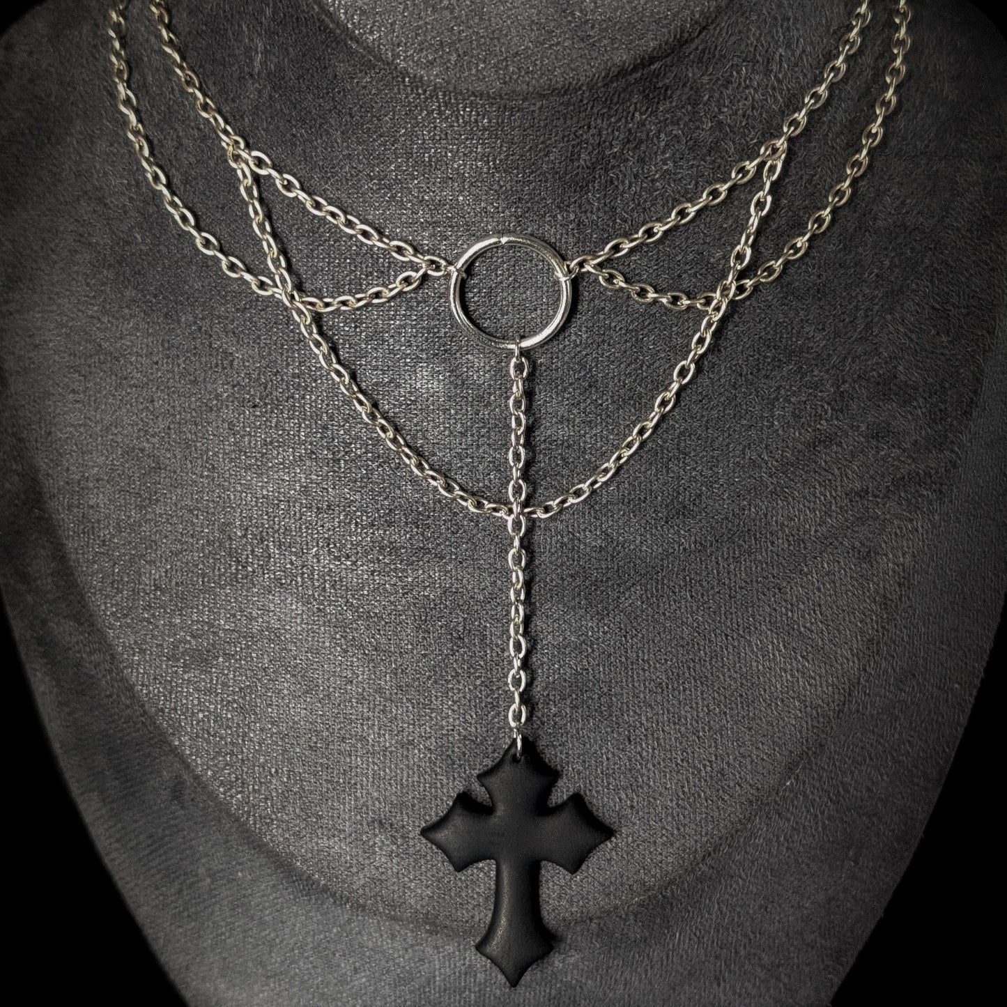 Gothic Crucifix Choker