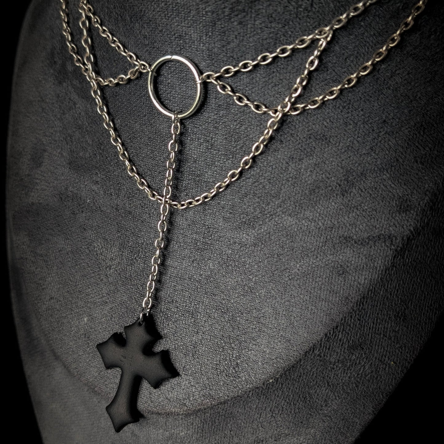 Gothic Crucifix Choker