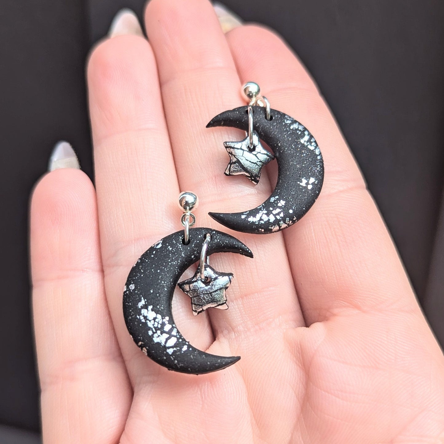 Moon and Star Dangles
