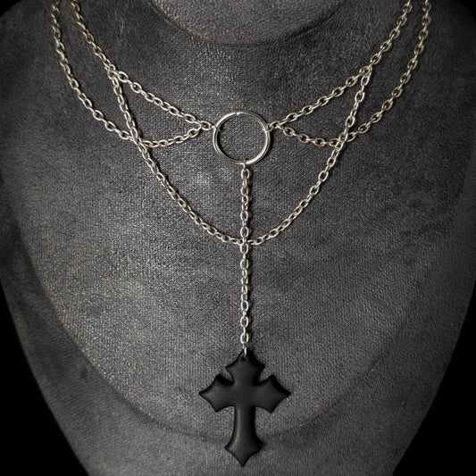 Gothic Crucifix Choker