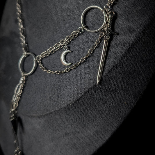 Asymmetrical Charm Necklace