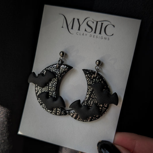 Bat Moon Dangles