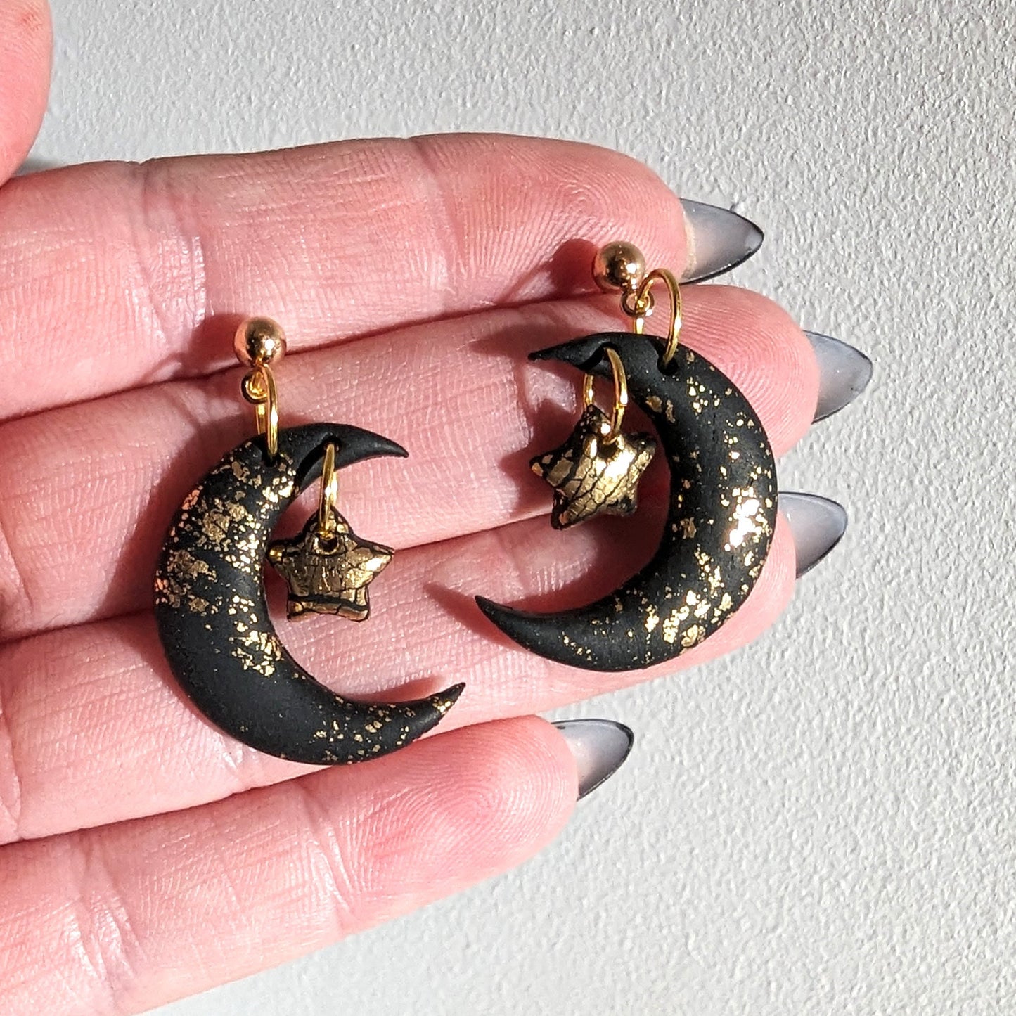 Moon and Star Dangles