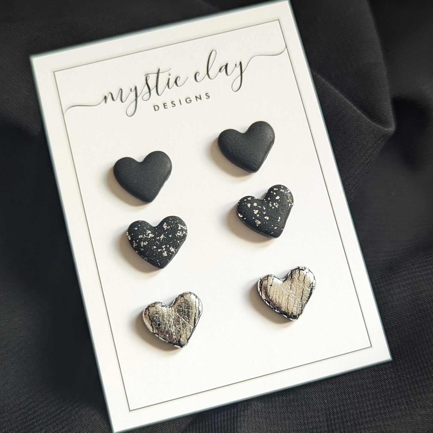 Gothic Heart Stud Pack