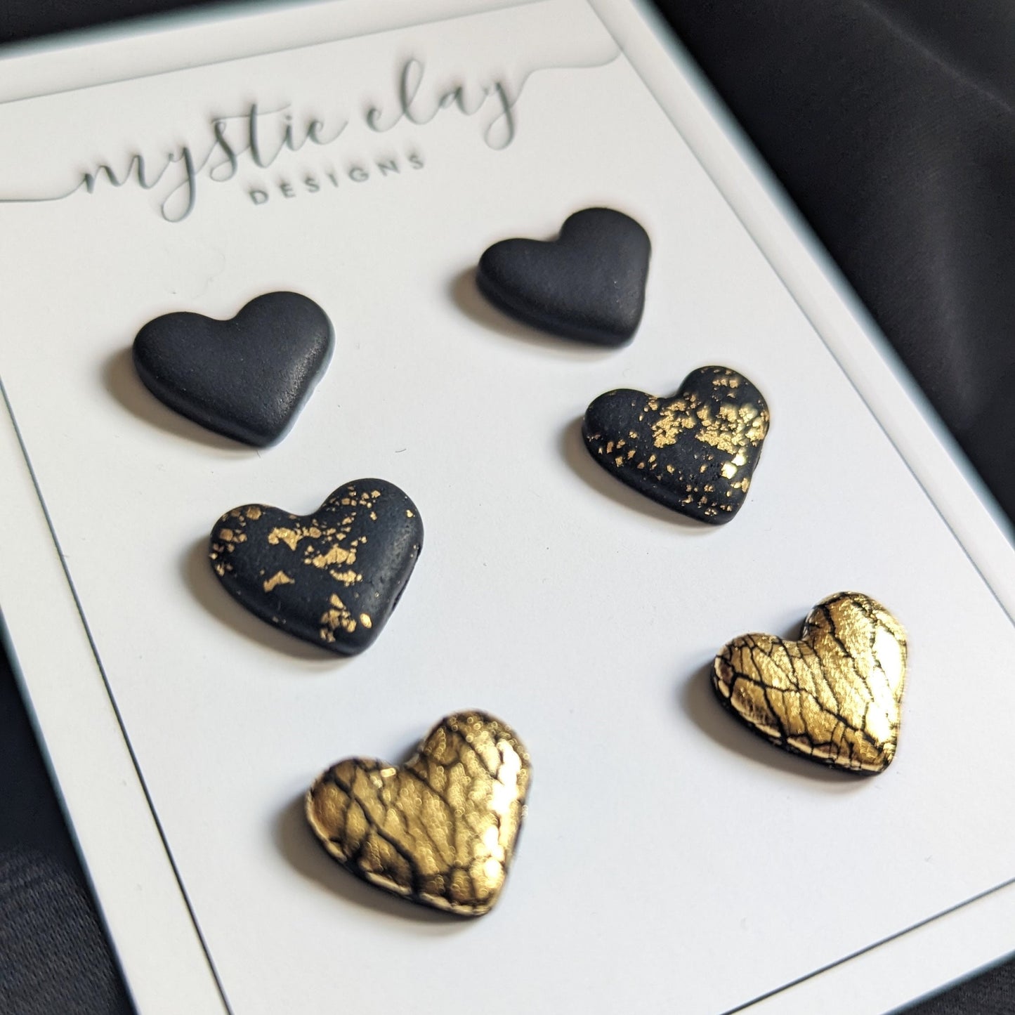 Gothic Heart Stud Pack
