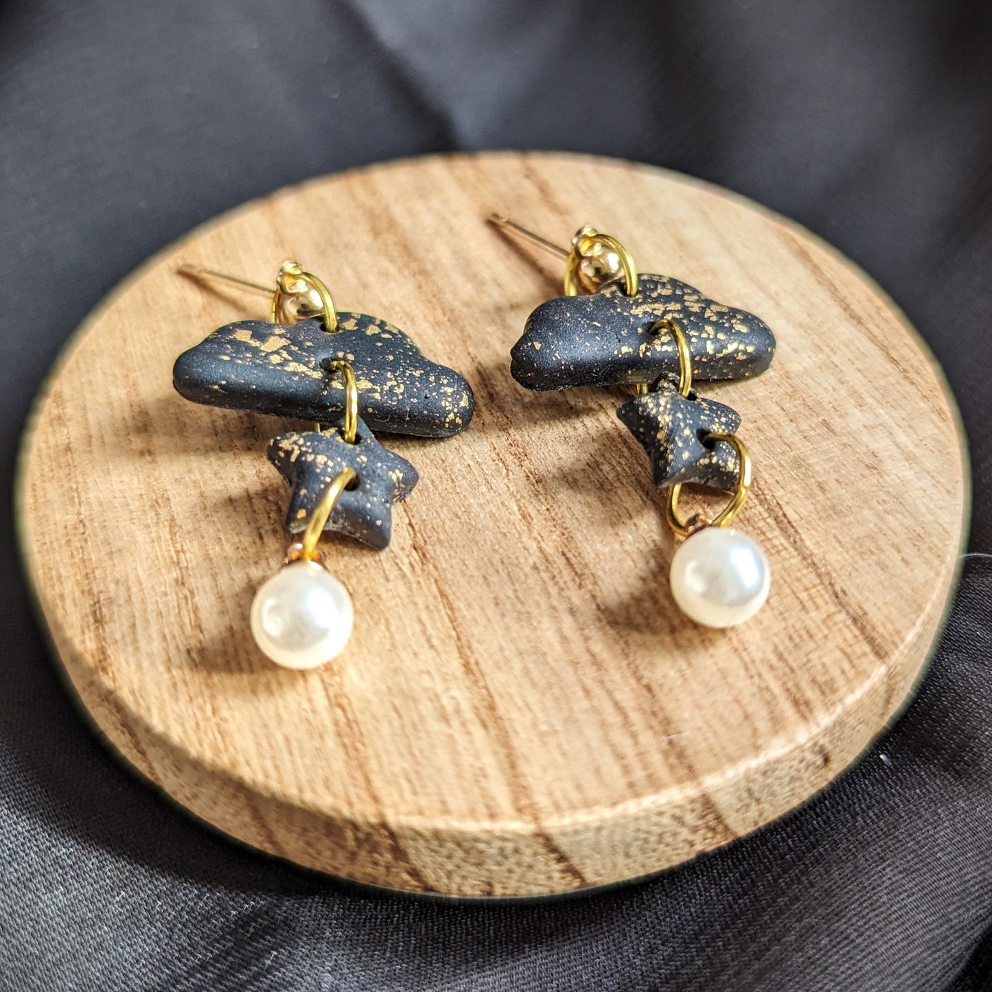 Black Cloud Earrings