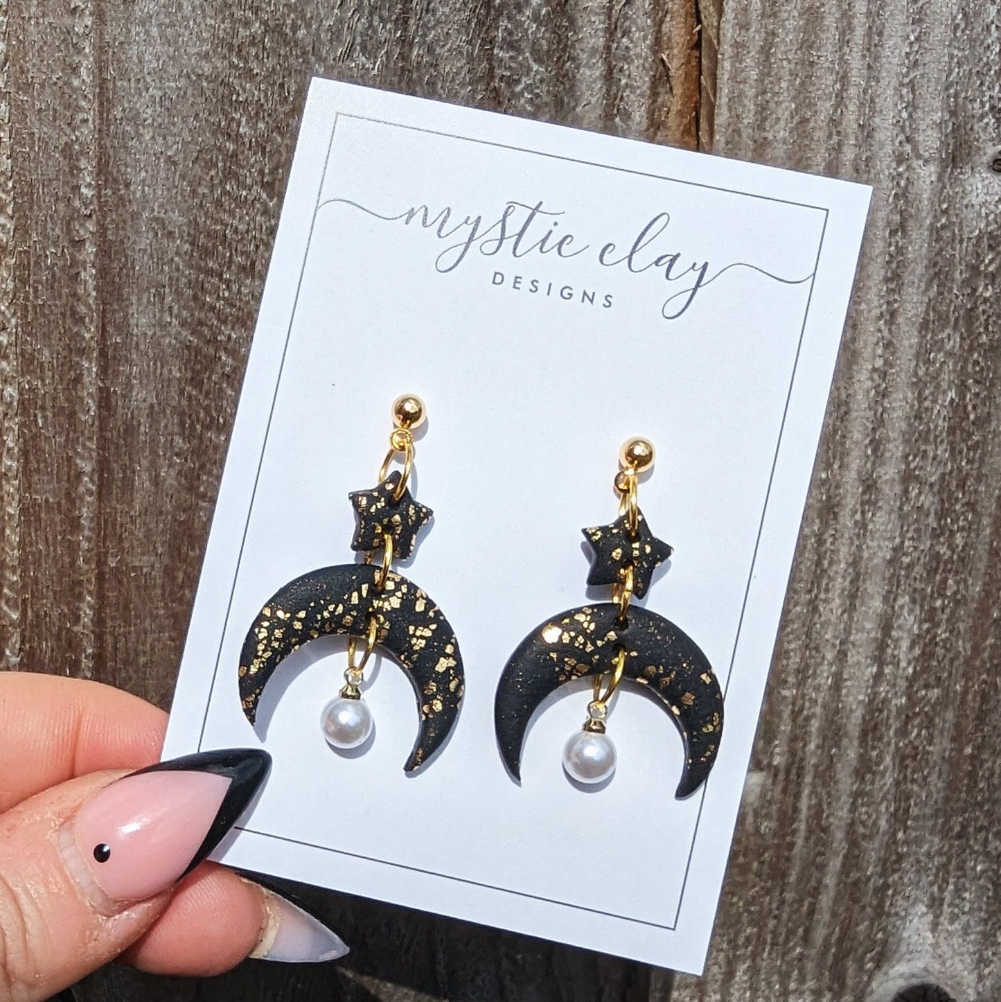 Celestial Pearl Hoops