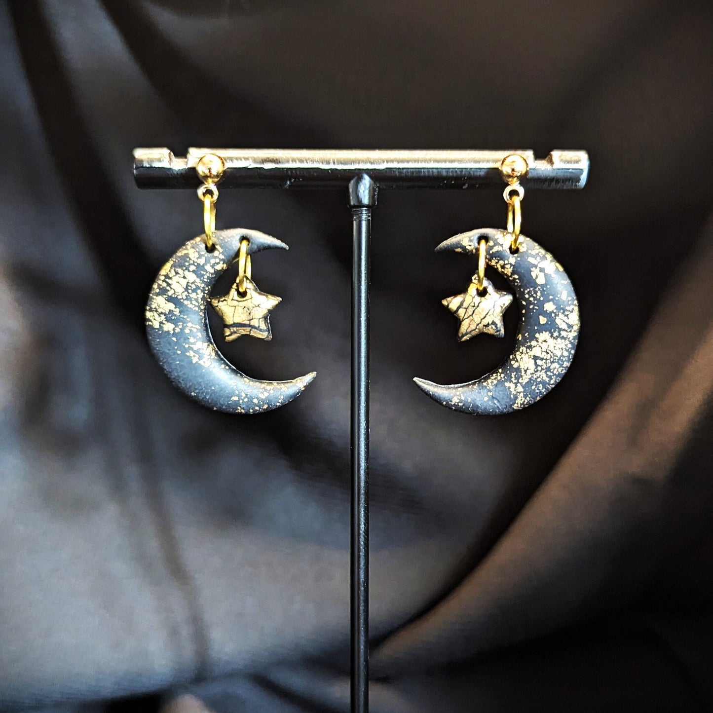 Moon and Star Dangles