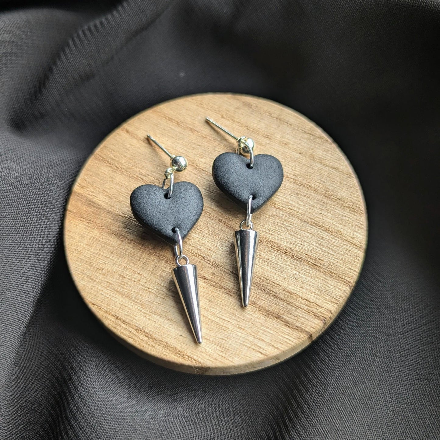 Heart Spike Earrings