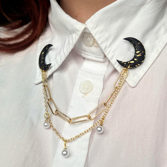 Pearl Moon Collar Chain
