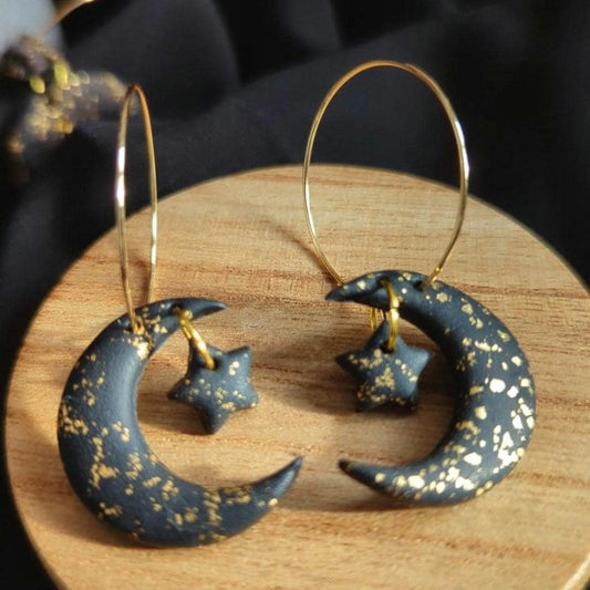 Moon and Star Hoops