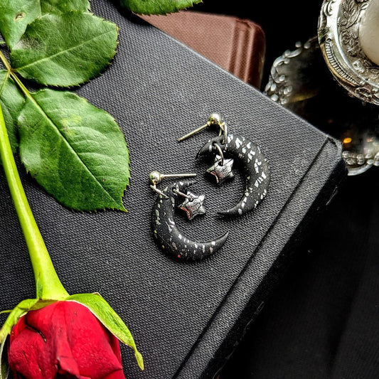 Moon and Star Dangles